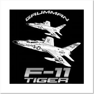 F11 Tiger Supersonic Jet Fighter Posters and Art